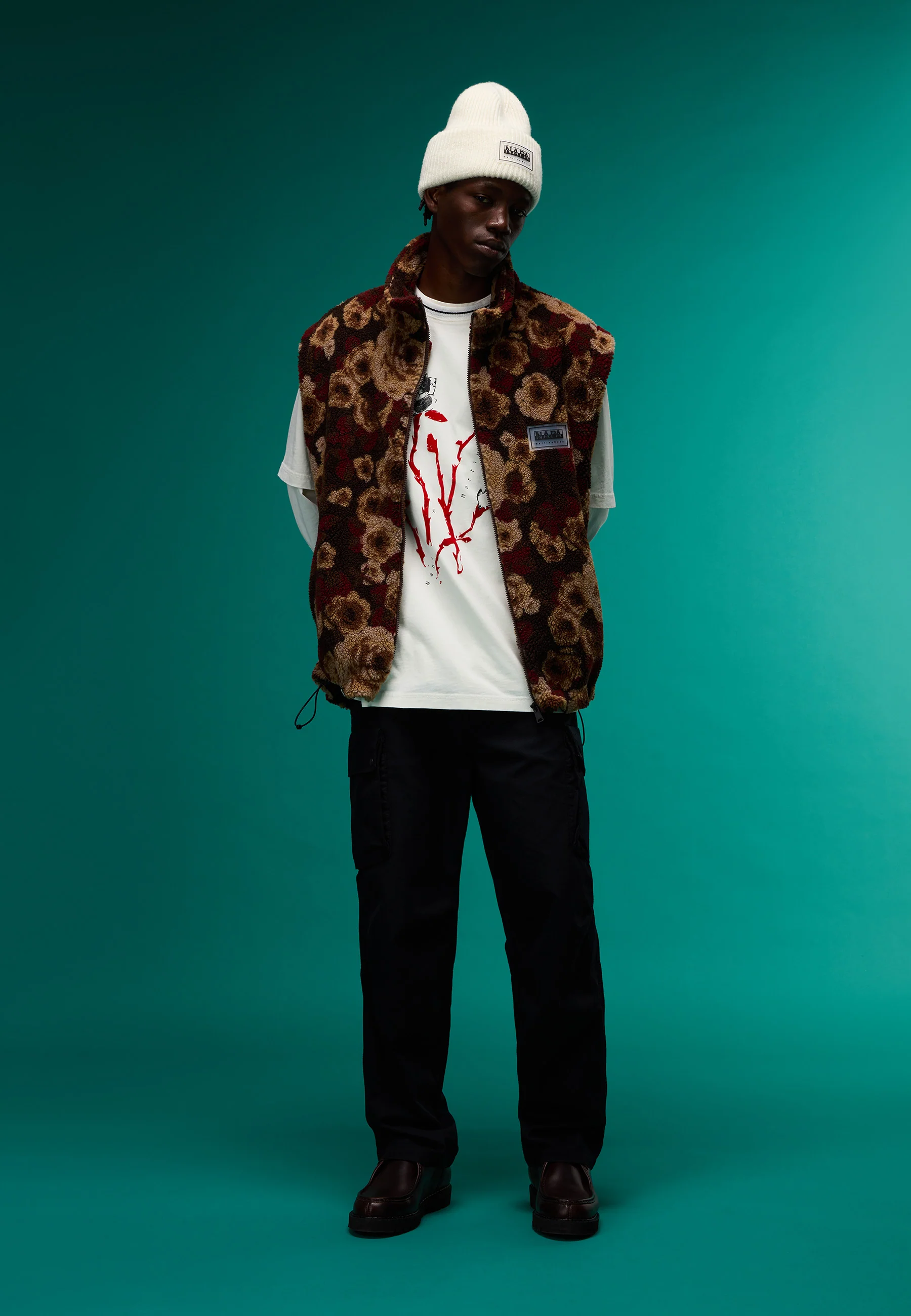 Emin Jacquard Fleece Vest - Image 2
