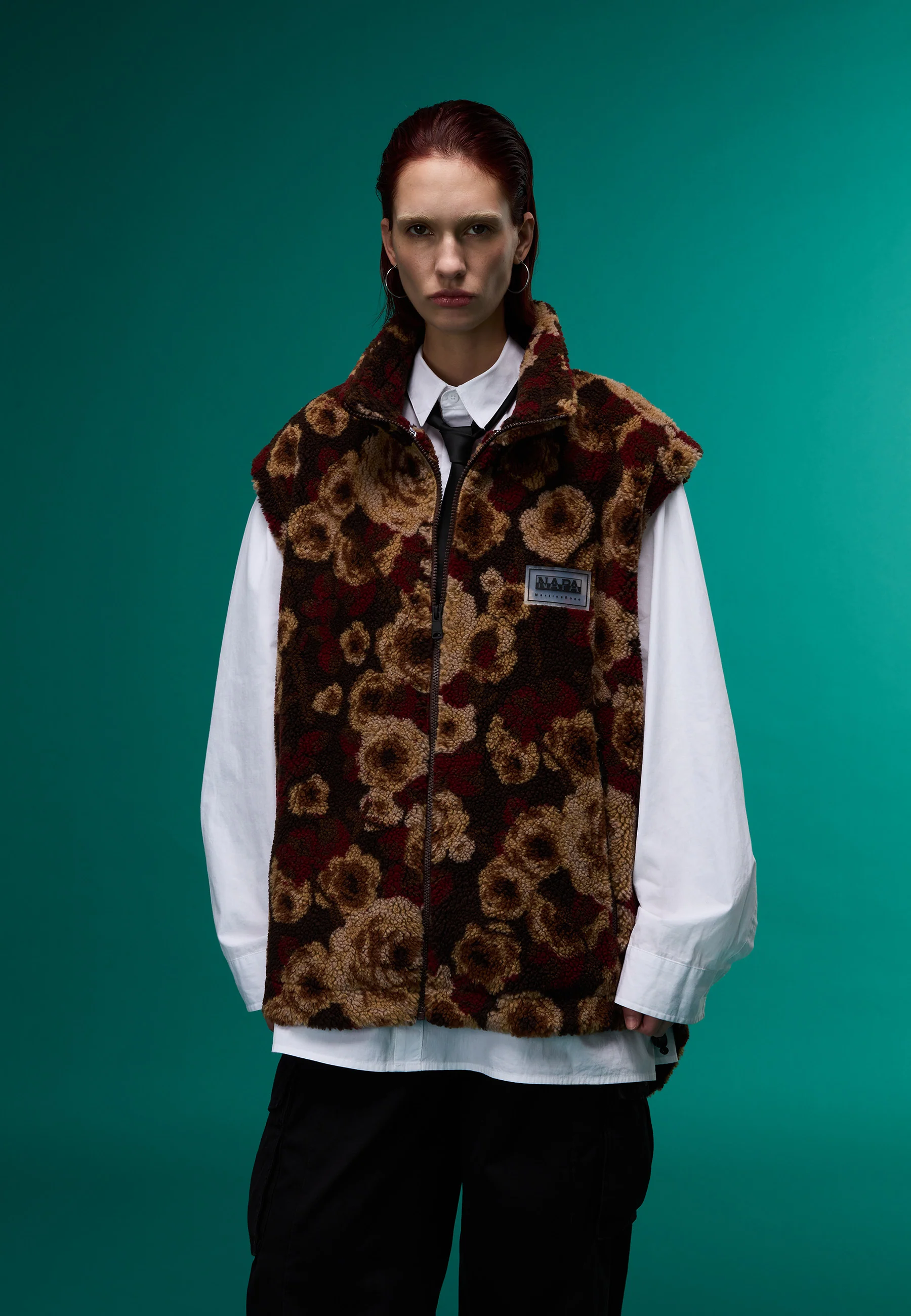 Emin Jacquard Fleece Vest - Image 4