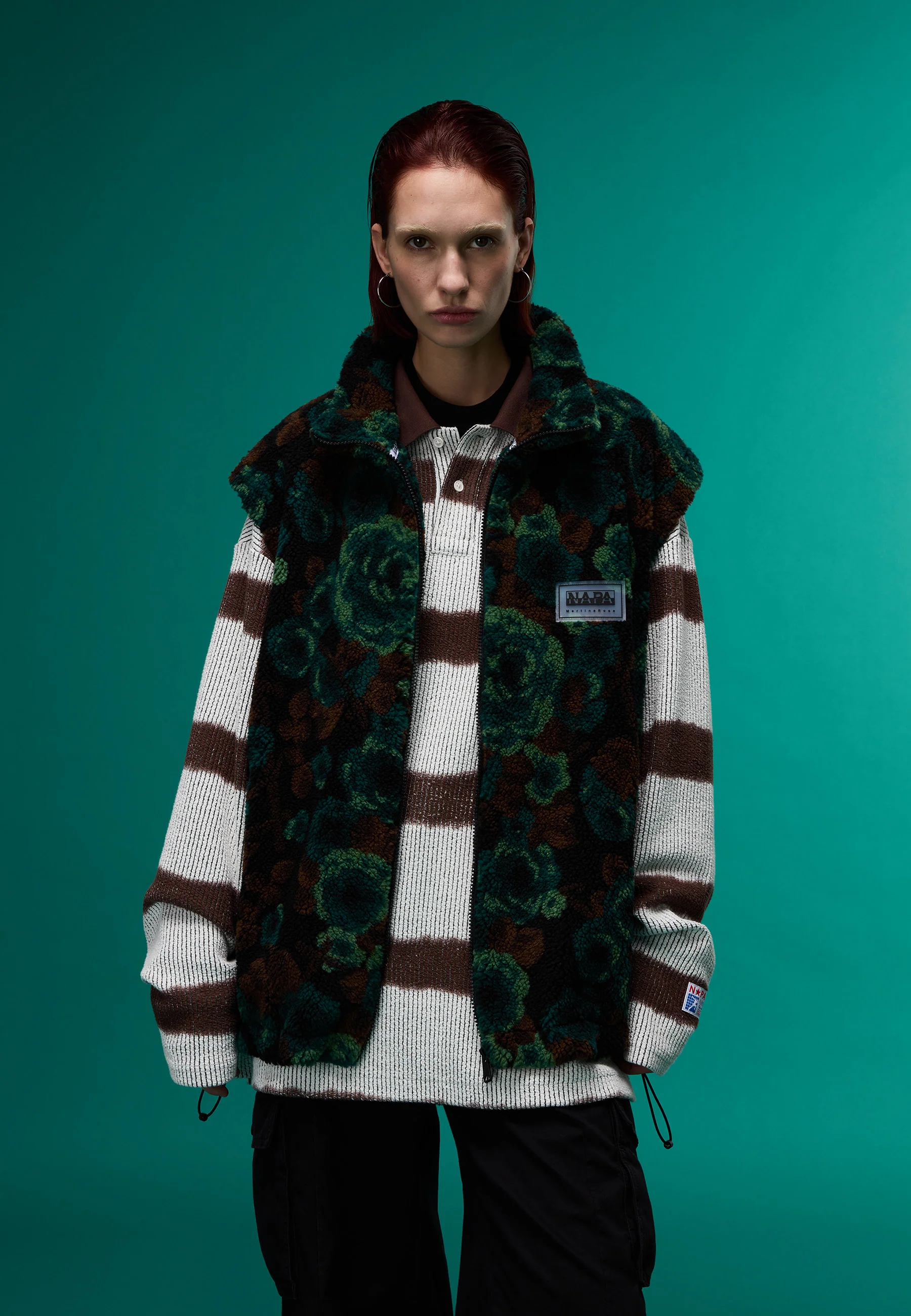 Emin Jacquard Fleece Vest - Image 3