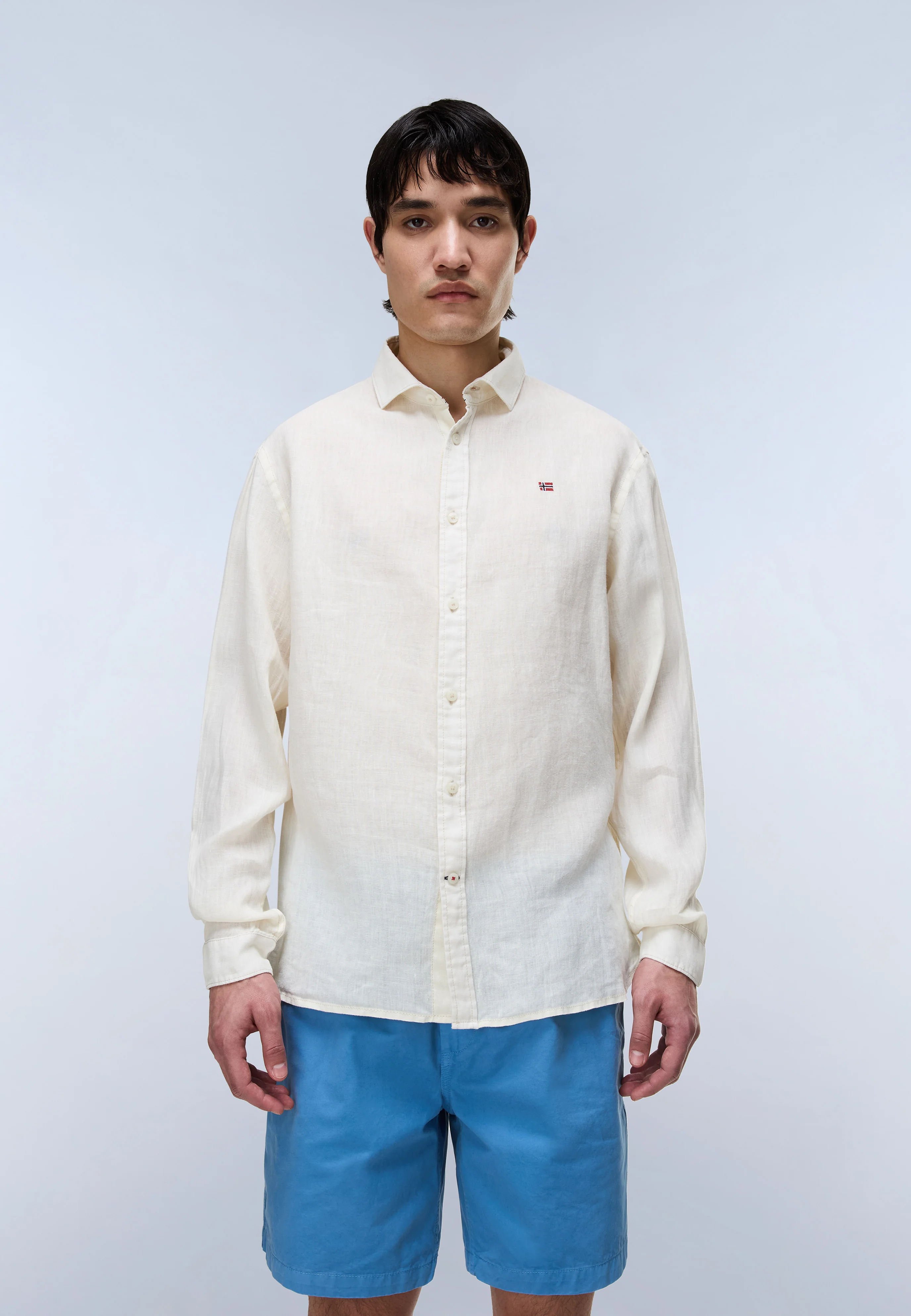 Linen Long Sleeve Shirt - Image 3