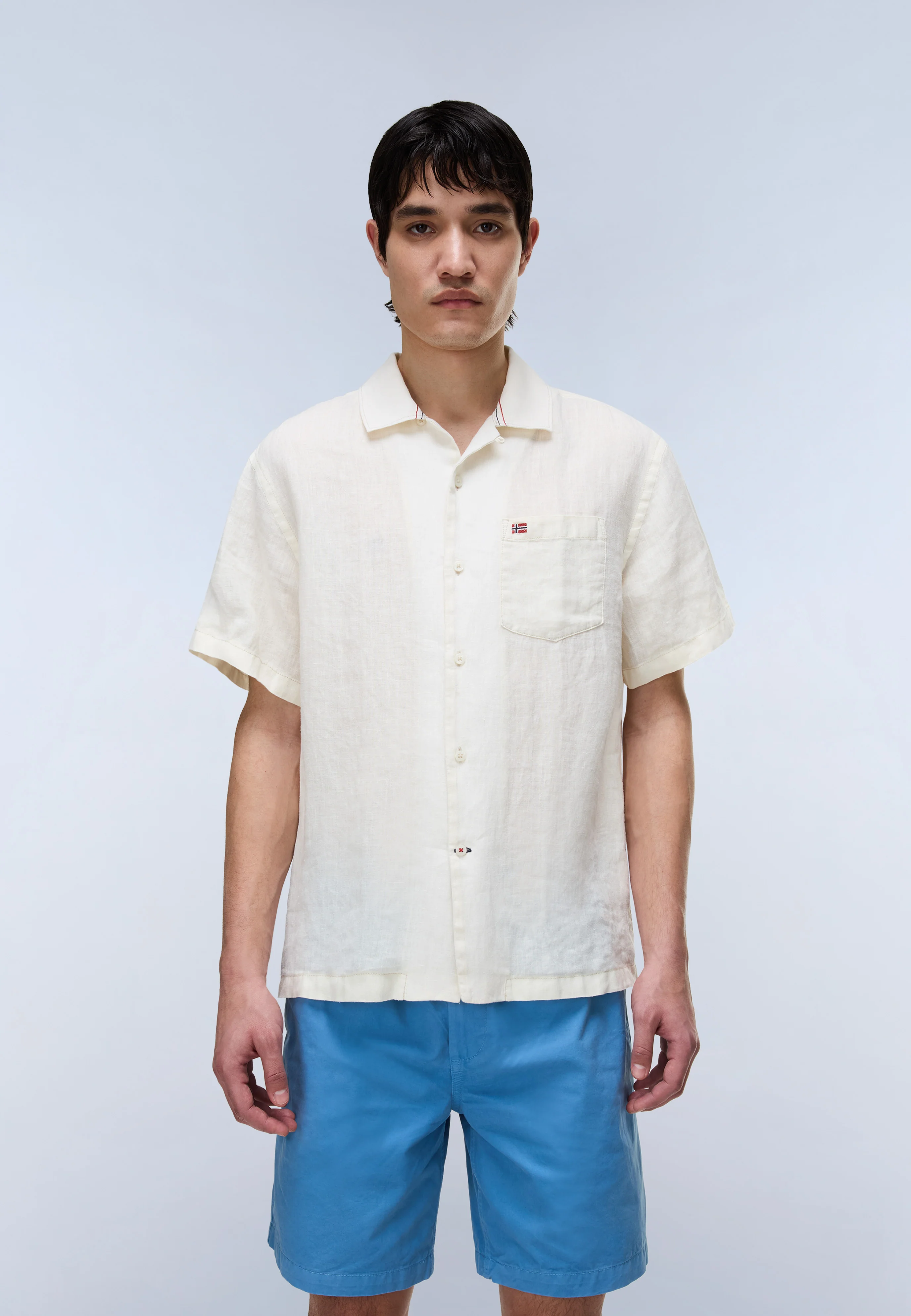 Linen Short Sleeve Shirt - Image 3